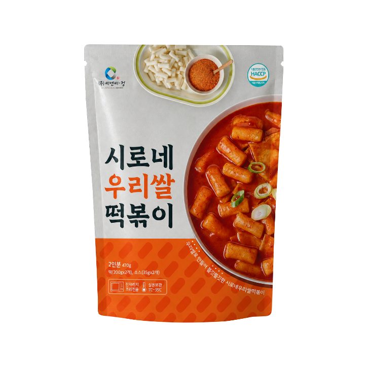 씨앤씨정 시로네 우리쌀 떡볶이 제품 패키지